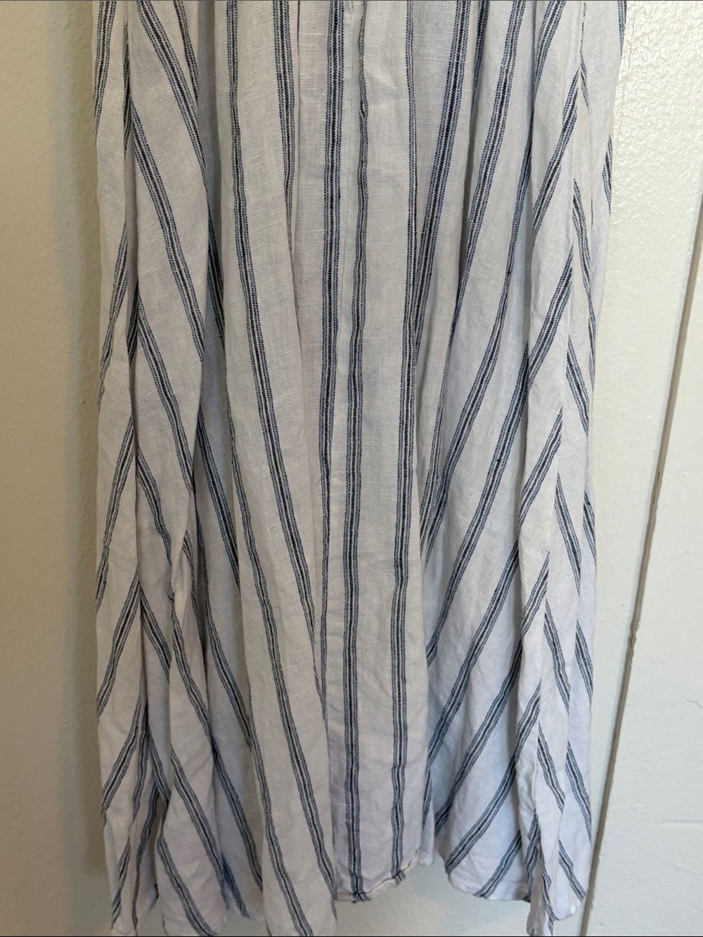 Reformation tagliatelle Blue & White Striped Midi Sundress linen size 2 - Picture 10 of 10